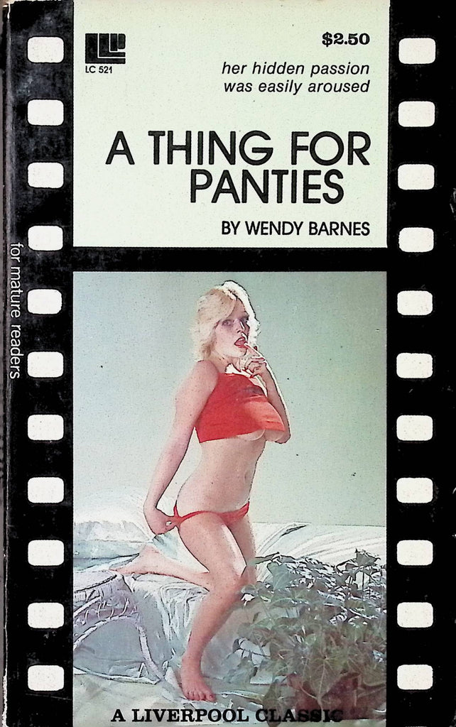 A Thing for Panties by Wendy Barns LC521 1978 Liverpool Adult Paperback Novel-091224AMP