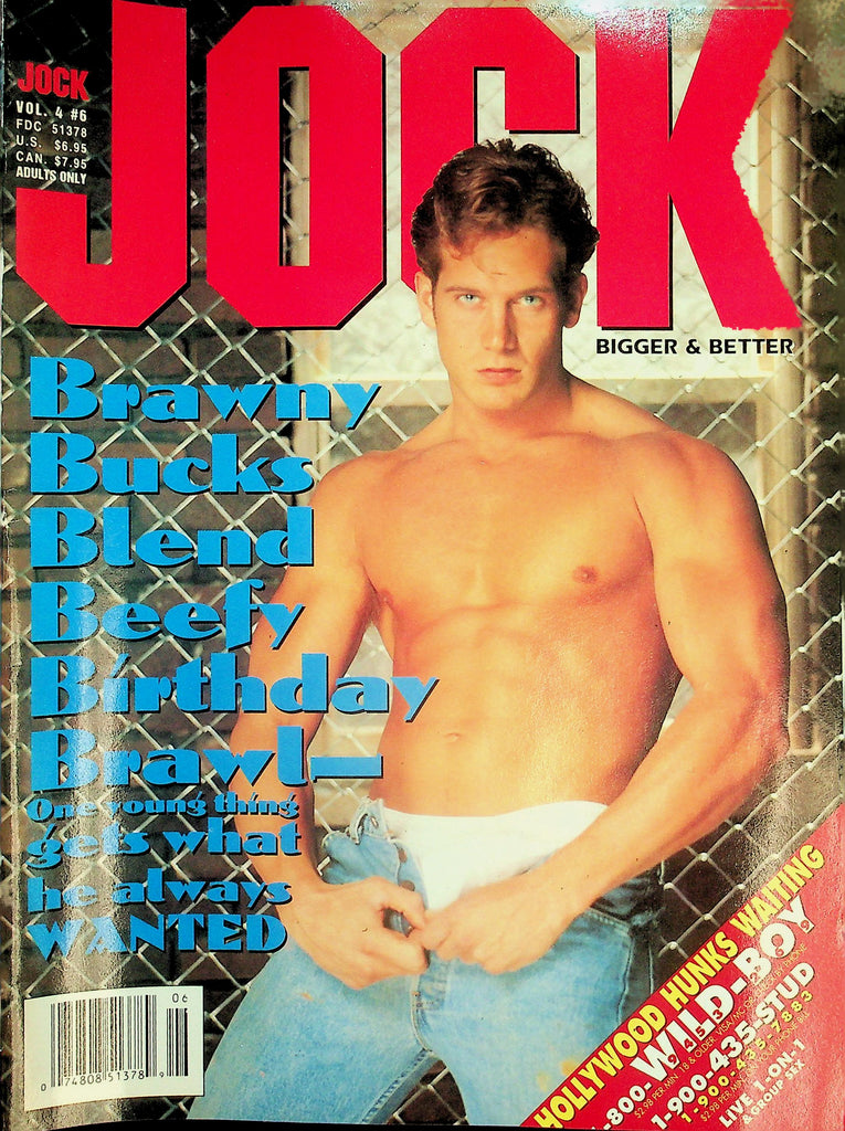 Jock Gay Magazine  Cover Guy Ryan Fox  vol.4 #6  June 1995   041726lmp