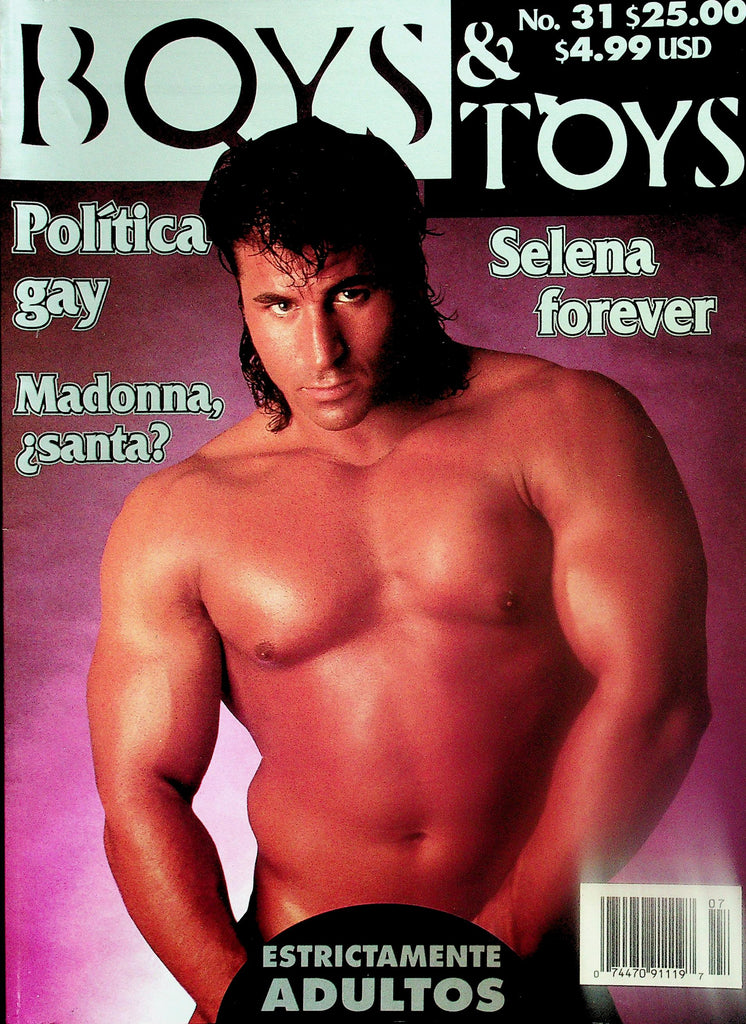 Boys & Toys 18+ Gay Spanish International Magazine  Cover Guy Scott  #31 1990's   122125lmp