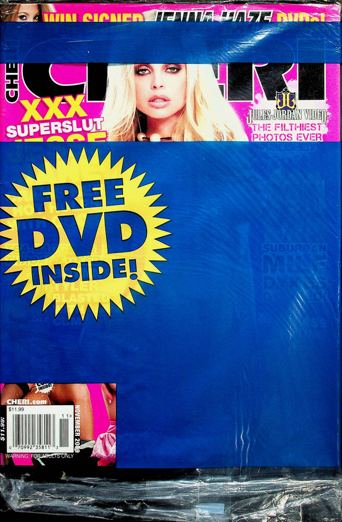 Cheri Magazine  Covergirl Jesse Jane  w/DVD  new/sealed  November 2009   090225lm-p