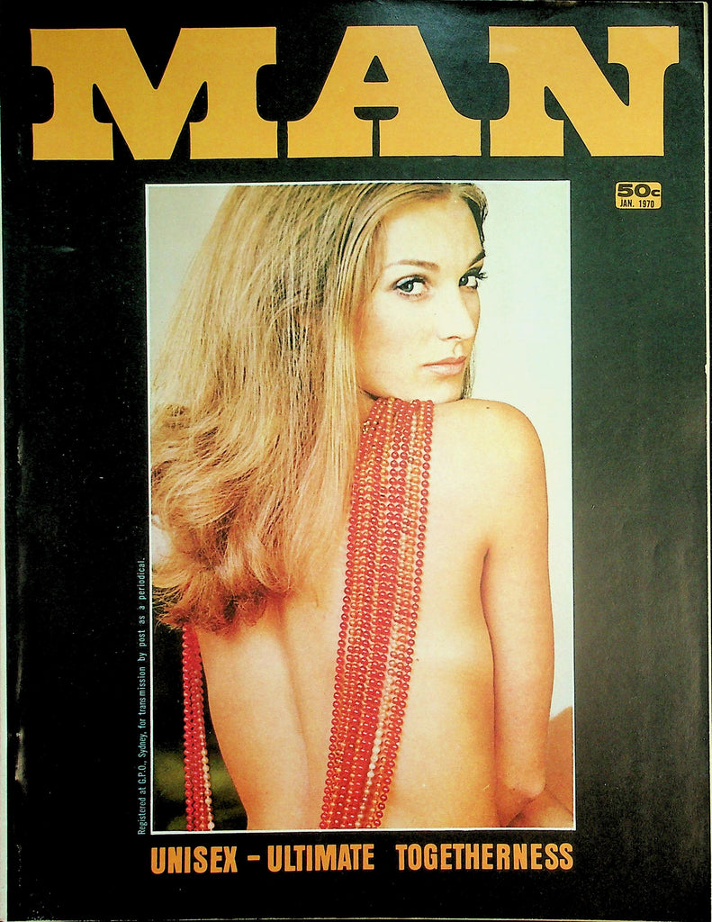 Man Magazine  Unisex-Ultimate Togetherness / Girl Of The Month Eva  January 1970    011926lmp