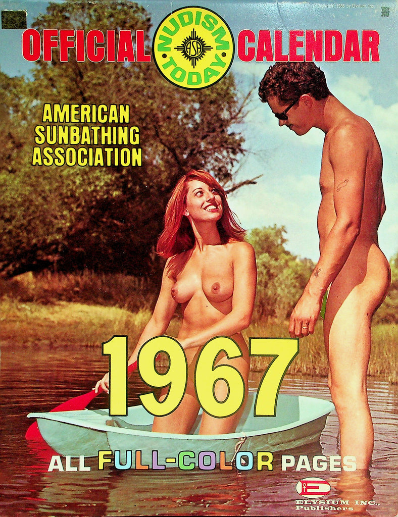 Nudism Today 1967 Official Wall Calendar  American Sunbathing Association  by Elysium   070826lmp-GSC