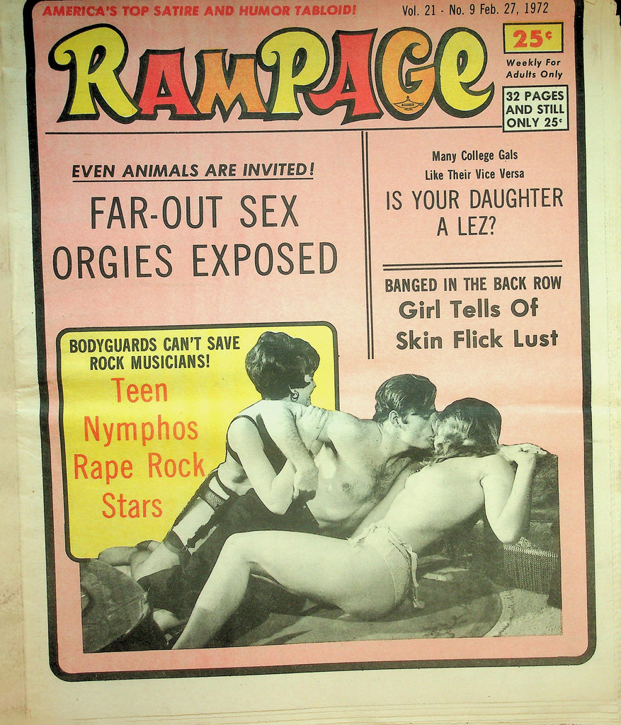 Rampage Adult Newspaper  Far-Out Sex Orgies Exposed  February 27, 1972    090726lmp-GSC