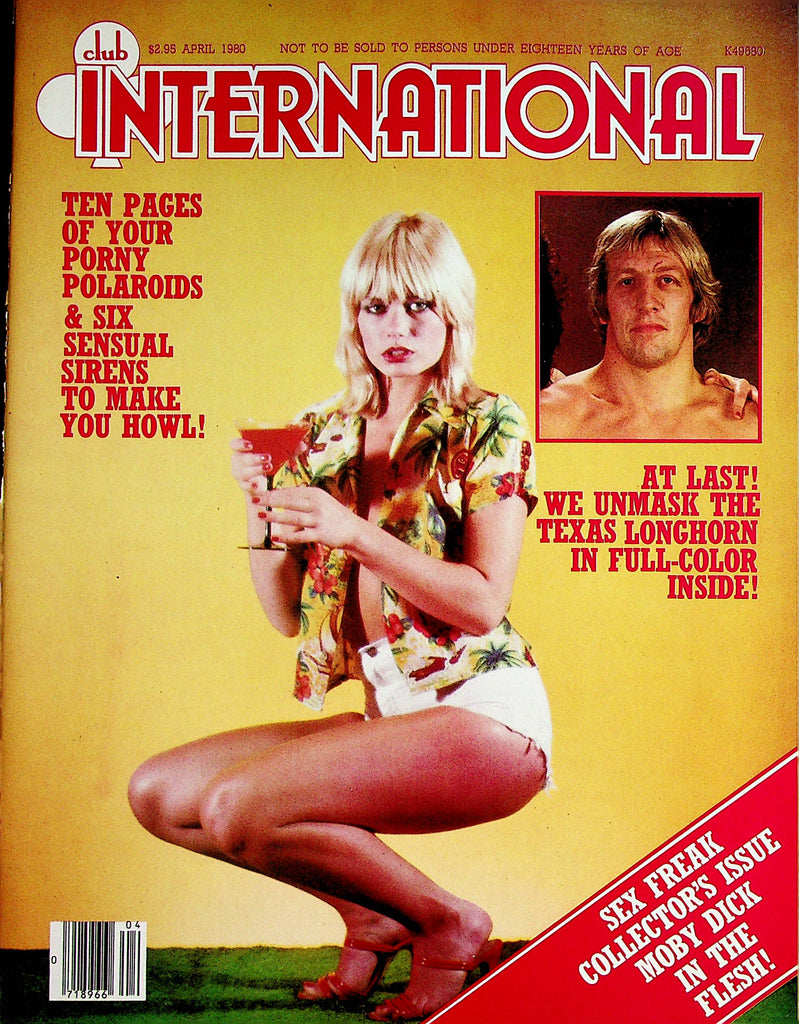 Club International Magazine  Texas Longhorn  April 1980 Sex Freak Collector's Issue Moby Dick  051223lm-p
