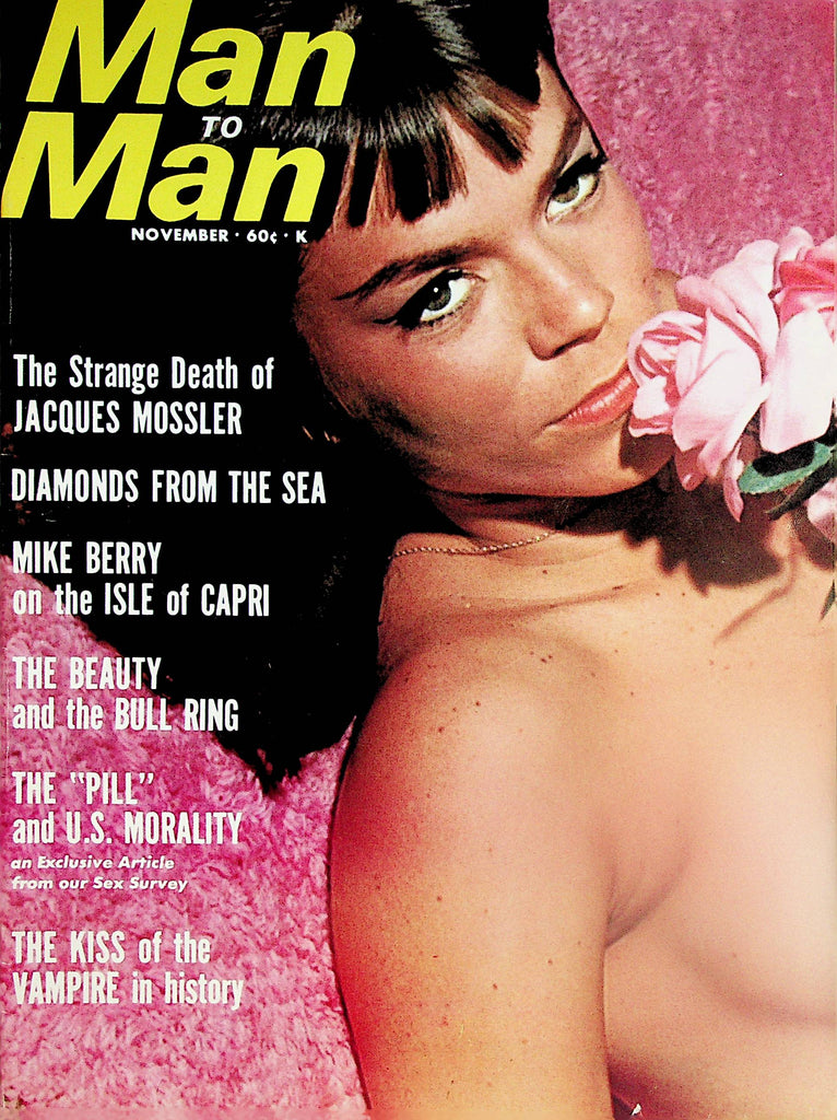 Man To Man Magazine  Cover and Centerfold Girl Charlie Davis  November 1966  041224lm-p