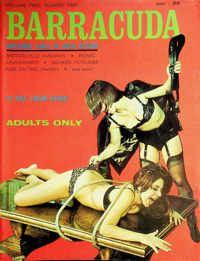 Barracuda Magazine  Untamed Girls In Wild Action - Motorcyle Mamas / Masked Intruder  vol.2 #2 1968   060626lmp-GSC