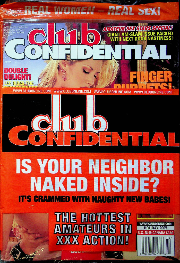 Club Confidential Magazine Lee And Finger Puppets Holiday 2005 SEALED 091223RP