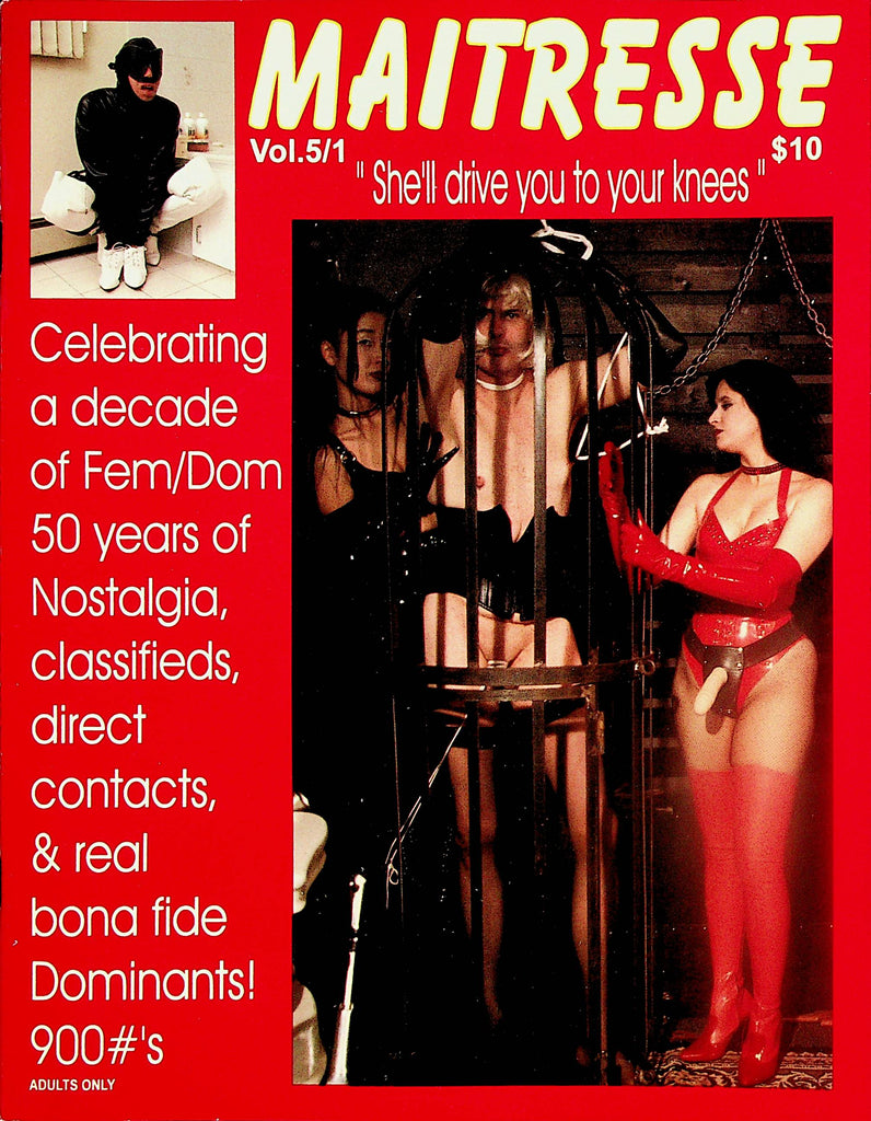 Maitresse Fetish Magazine  "She'll Drive You To Your Knees"  vol.5 #1  1990's    030424lm-p