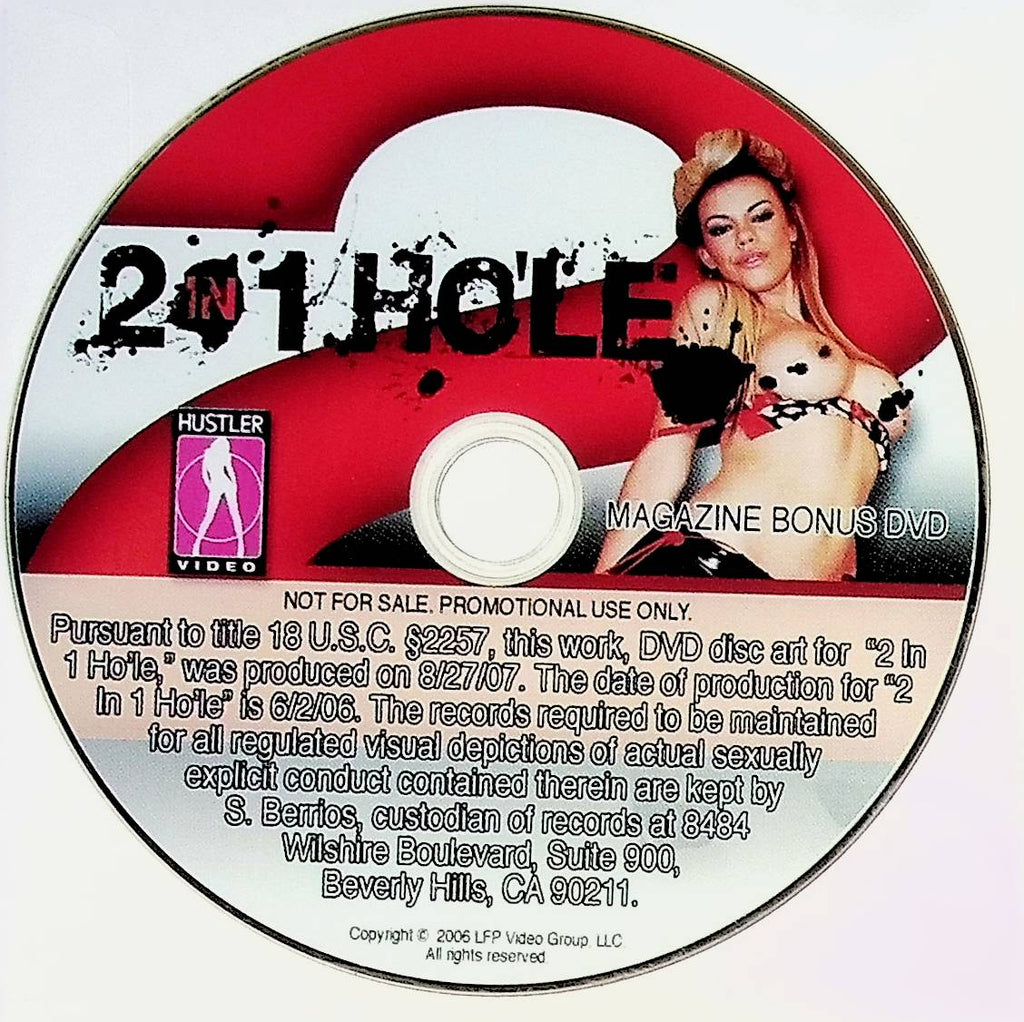 2 In 1 Hole Hustler Magazine Bonus DVD 2006 No Case or Cover Art 051624tsdvdA36