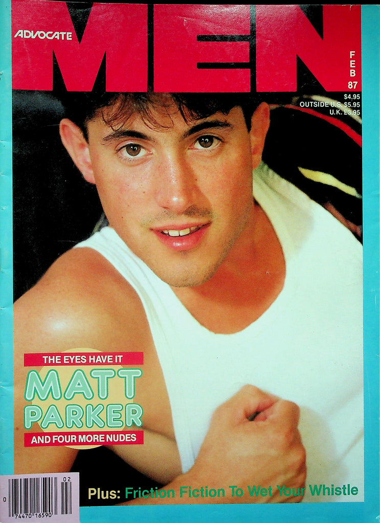 Advocate Men Gay Magazine   Cover Guy Matt Parker  February 1987     010826lmp