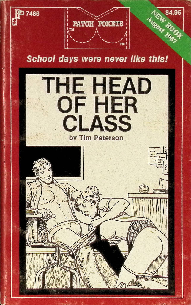 The Head of Her Class by Tim Peterson PP7486 August 1987 Patch Pockets Greenleaf Classics Adult Paperback Novel 081925AMP