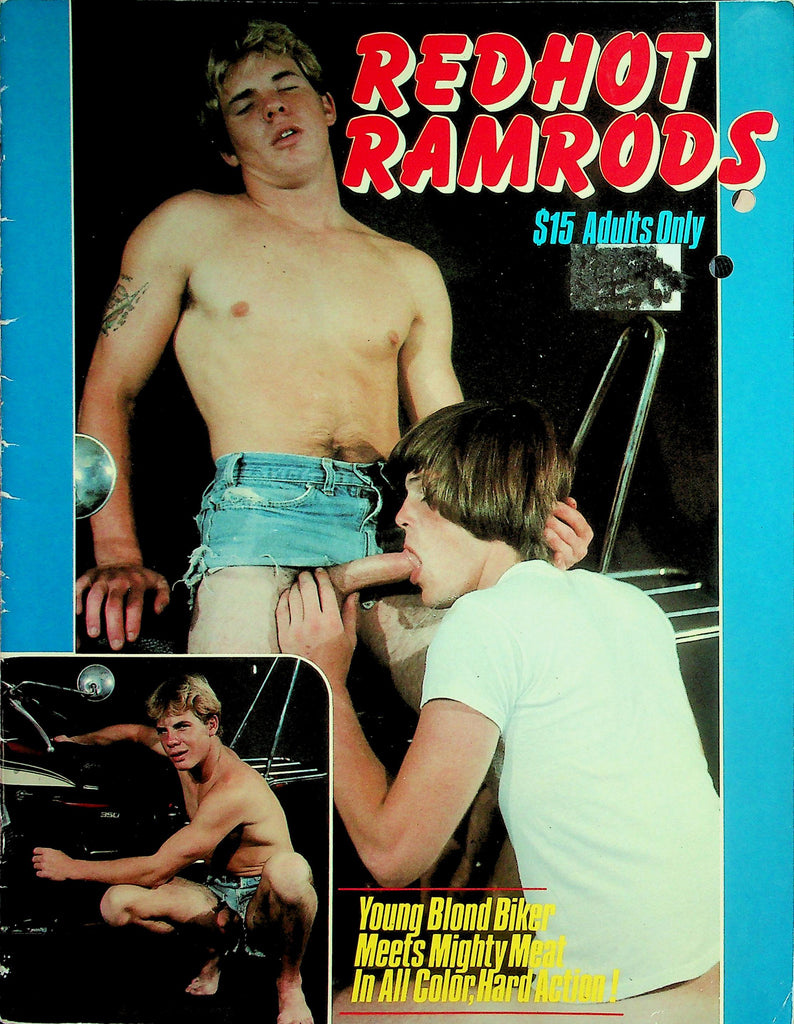 Redhot Ramrods Gay Magazine  Blond Biker Meets Mighty Meat  #1 1980's     041126lmp