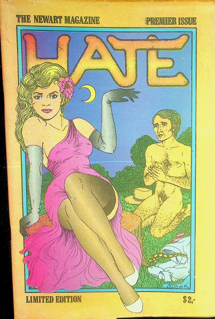 Hate Adult Newspaper Magazine  Premiere Issue! Just Waiting To Be Fucked  #1 1970's    090126lmp2-GSC