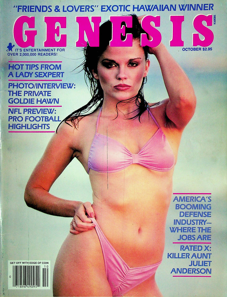 Genesis Magazine Goldie Hawn Interview October 1981 101724RP2