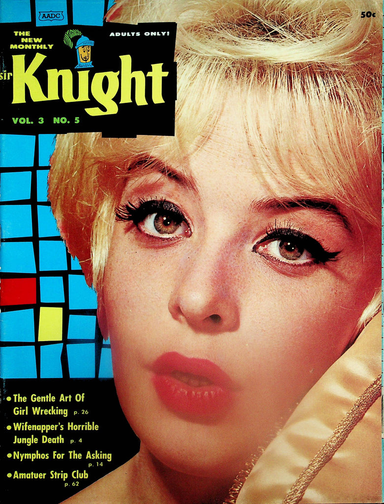 Sir Knight Vintage Magazine  Covergirl Sandra Lind / June Wilkinson  vol.3 #5  1962    092225lm-p