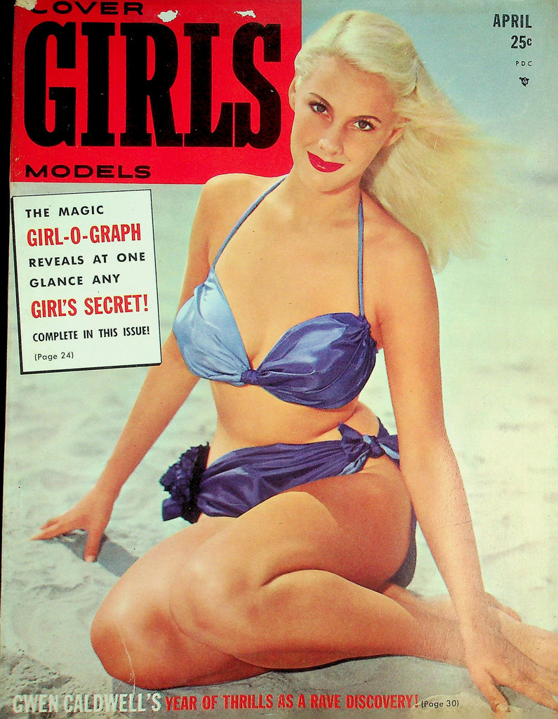 Cover Girls Models Magazine  The Magic Girl-O-Graph  April 1951  072326lmp-GSC