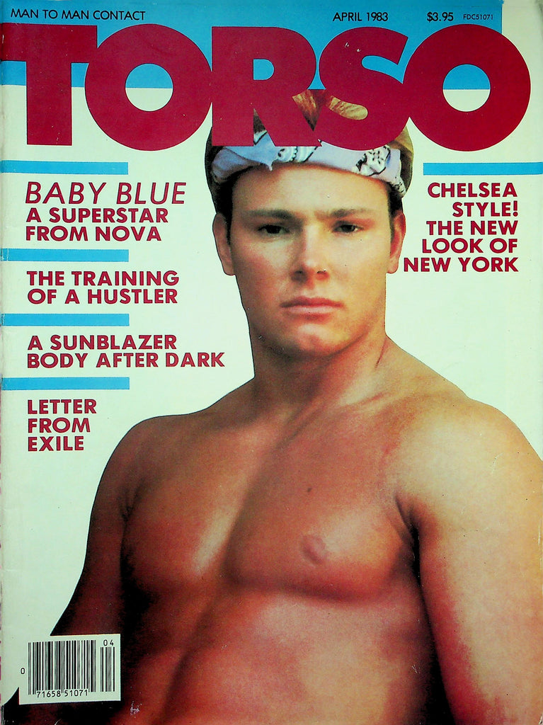 Torso Gay Magazine  Baby Blue A Superstar From Nova   April 1983    122625lmp