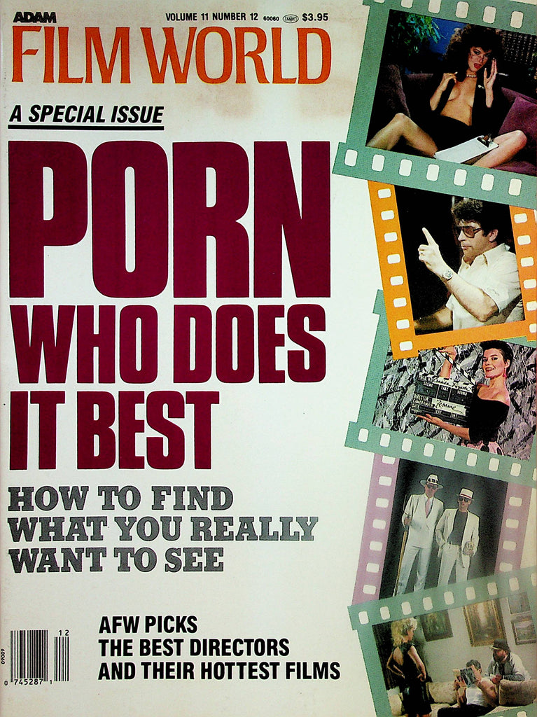 Adam Film World Guide Magazine  Special Issue -Porn Who Does It Best Jamie Summers, Ginger Lynn  vol.11 #12       033024lm-p