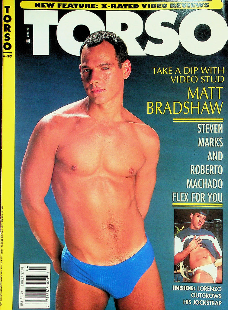 Torso Gay Magazine   Cover Guy Matt Bradshaw  April 1997   041826lmp