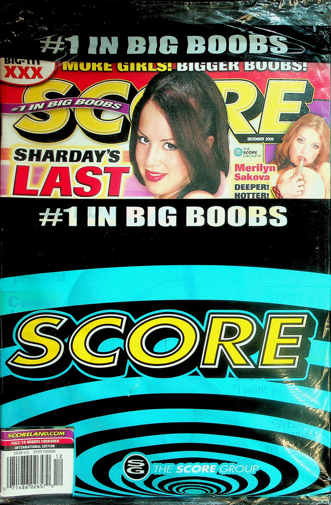 Score Busty Magazine   Sharday / Merilyn Sakova  December 2006 New/Sealed   032126lmp