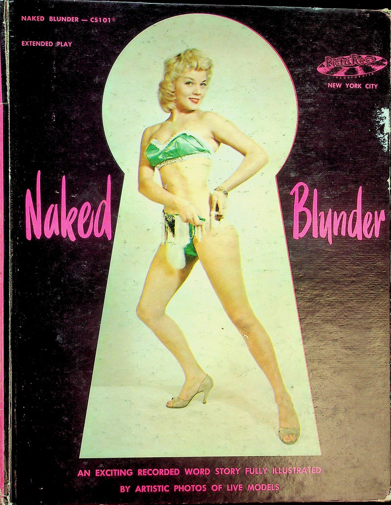 Naked Blunder Hardcover Book w/Record  Recorded Word Story By Artistic Photos Of Live Models  1956     060226lmp-GSC