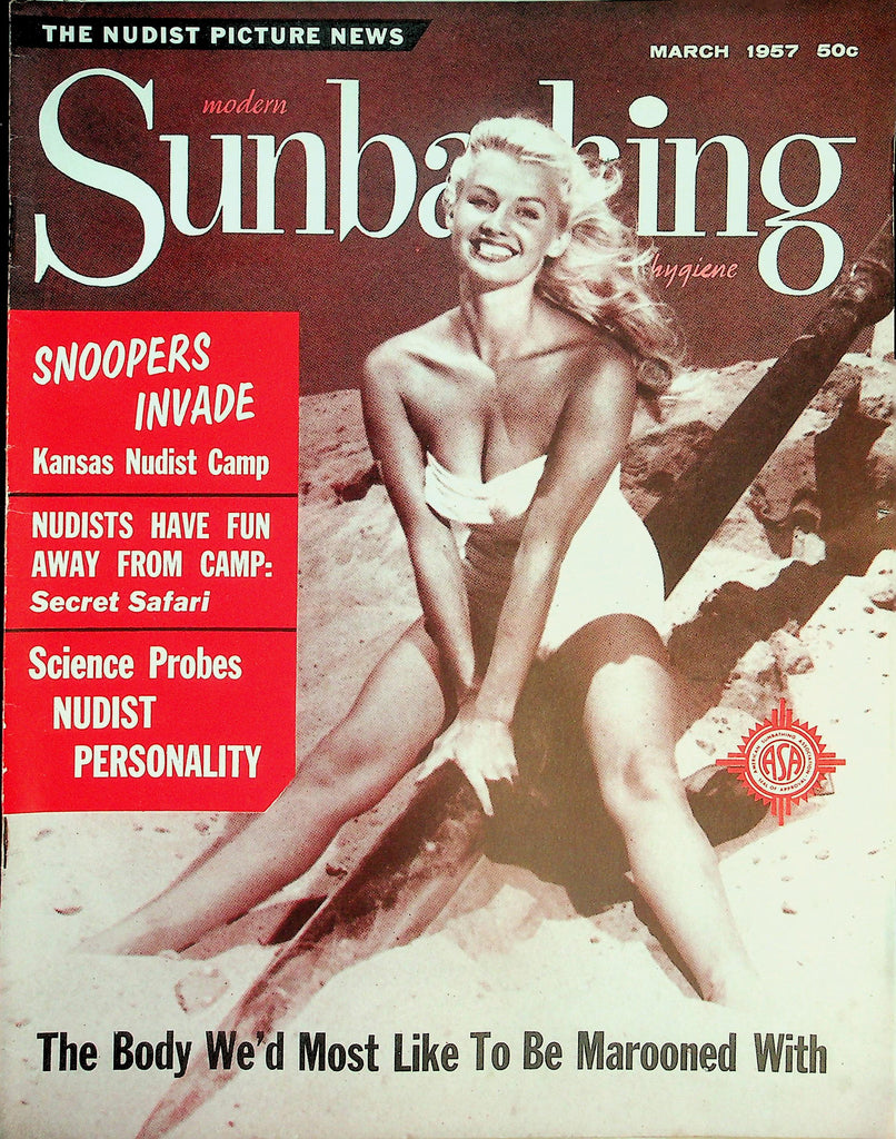 Modern Sunbathing Nudist Magazine  Science Probes Nudist Personality  March 1957   071426lmp-GSC