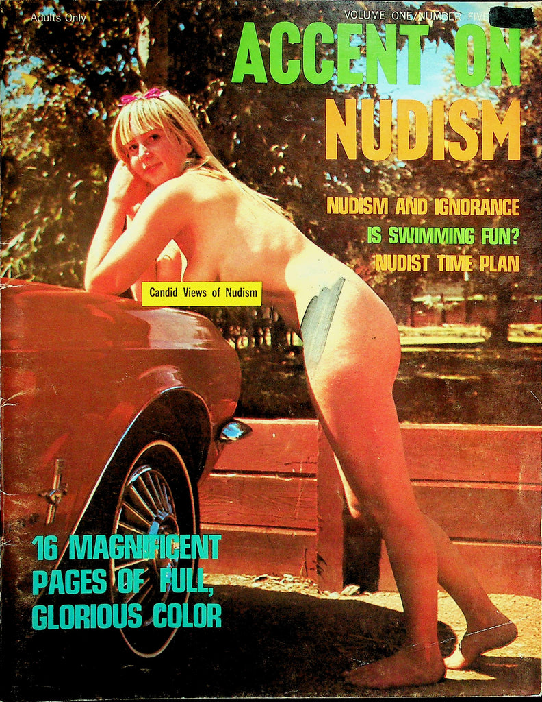 Accent On Nudism Magazine   Nudist Time Plan / Is Swimming Fun?  vol.1 #5  1968    101426lmp-GSC