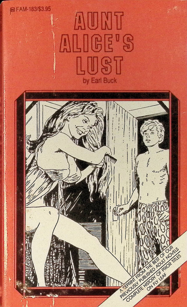 Aunt Alice's Lust by Earl Buck 183 1990 6th Printing Adult Paperback Novel 082925AMP