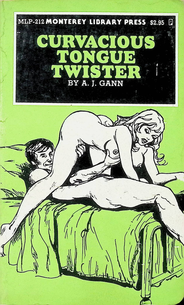 Curvacious Tongue Twister by AJ Gann MLP-212 1980 Monterey Library Press Adult Paperback Novel-081324AMP