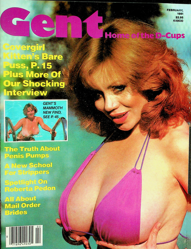 Gent Busty Magazine  Kitten Natividad / Spotlight On Roberta Pedon  February 1981    102026lmp-GSC