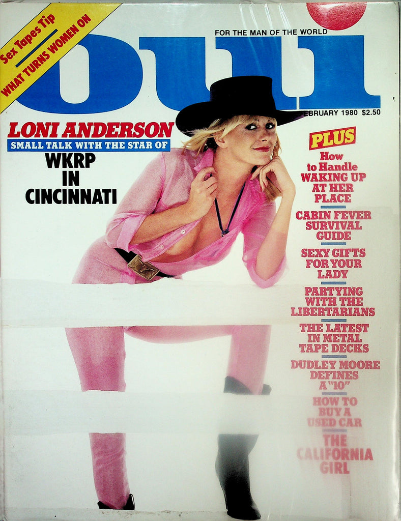 Oui Magazine    Loni Anderson Star Of WKRP In Cincinnati   February 1980   120625lmp