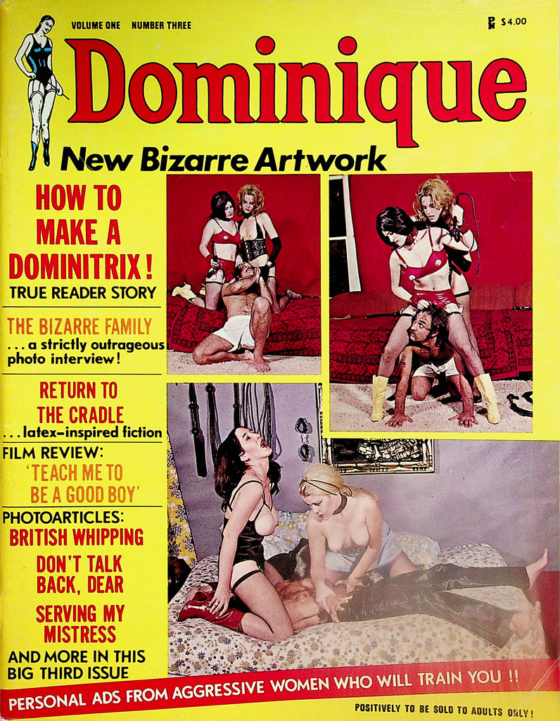 Dominique Fetish Magazine   How To Make A Dominatrix / British Whipping  vol.1 #3   1972  052424lm-p