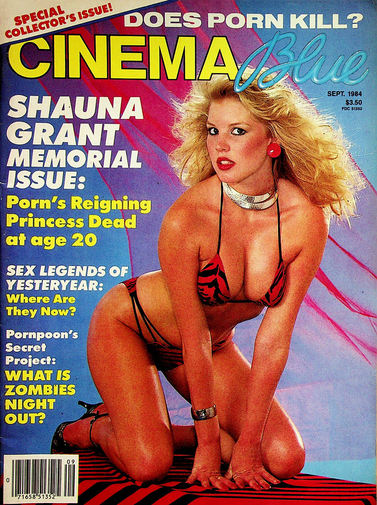 Cinema Blue Magazine  Shauna Grant Memorial Issue   September 1984    072923lm-p