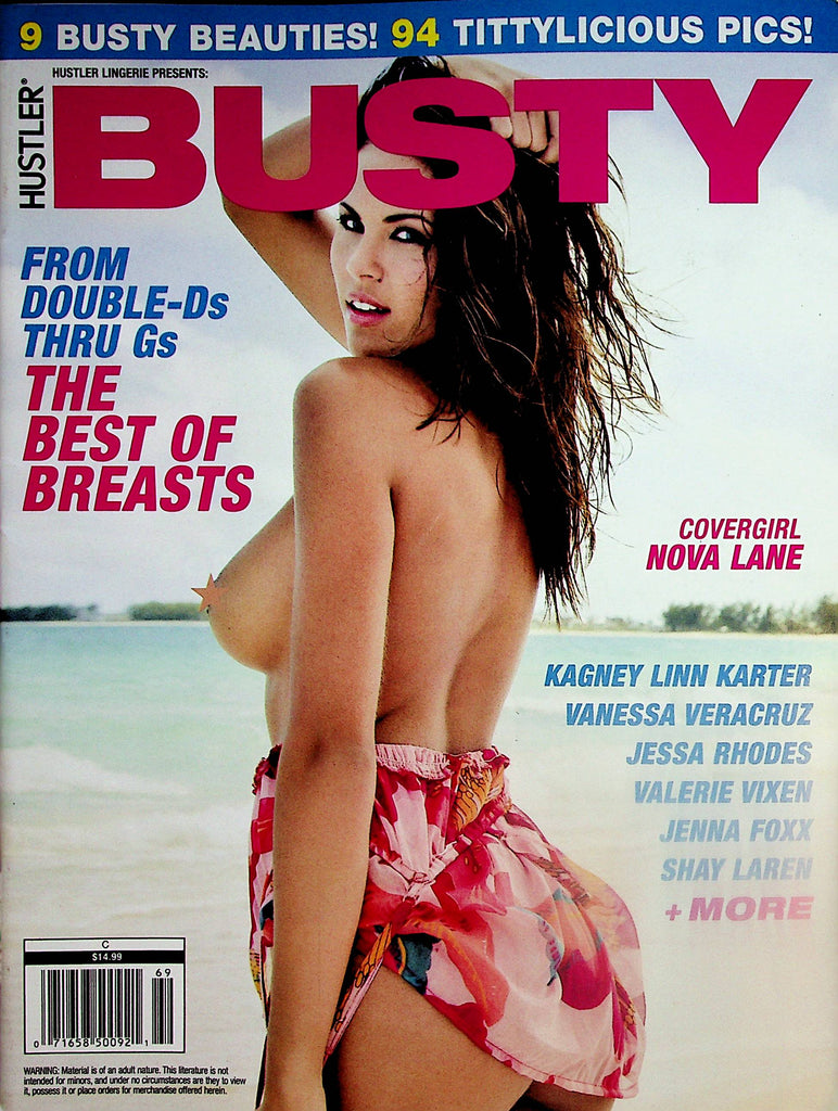 Hustler Busty Magazine The Best Of Breasts - Covergirl Nova Lane  July 2020    080624lm-p
