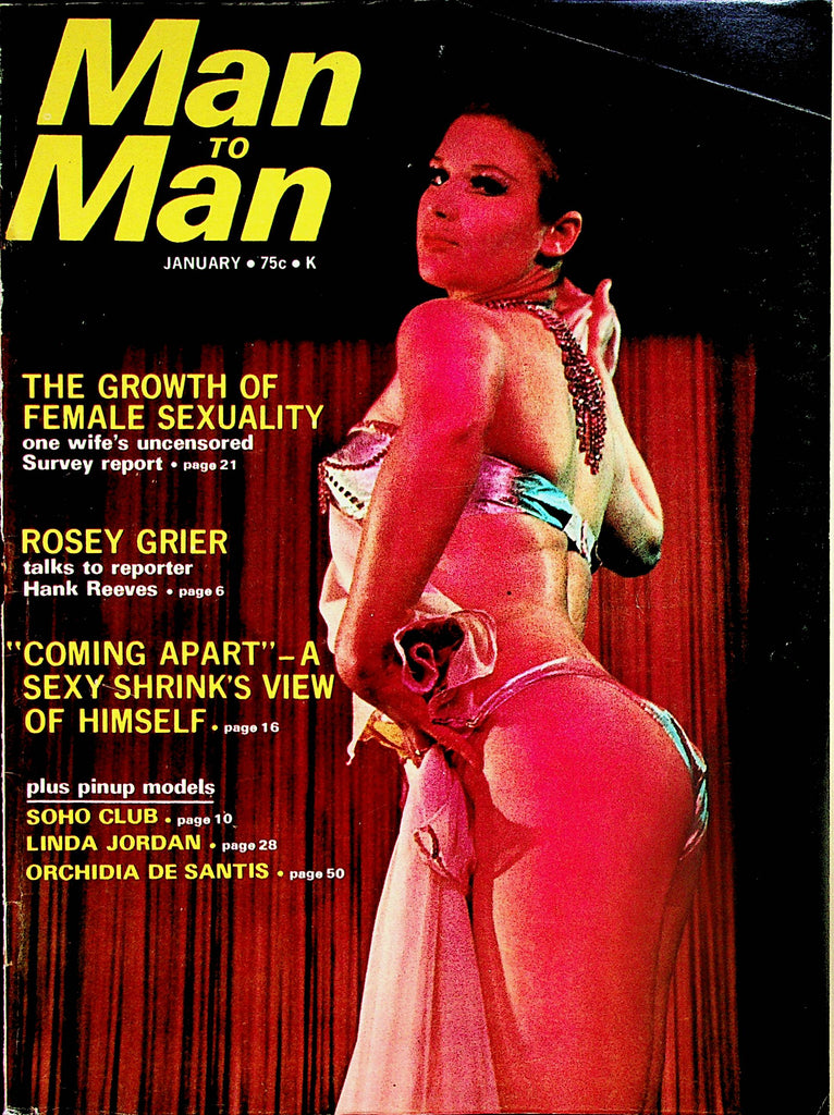 Man To Man Magazine  Centerfold Girl Linda Jordan  January 1970   041224lm-p