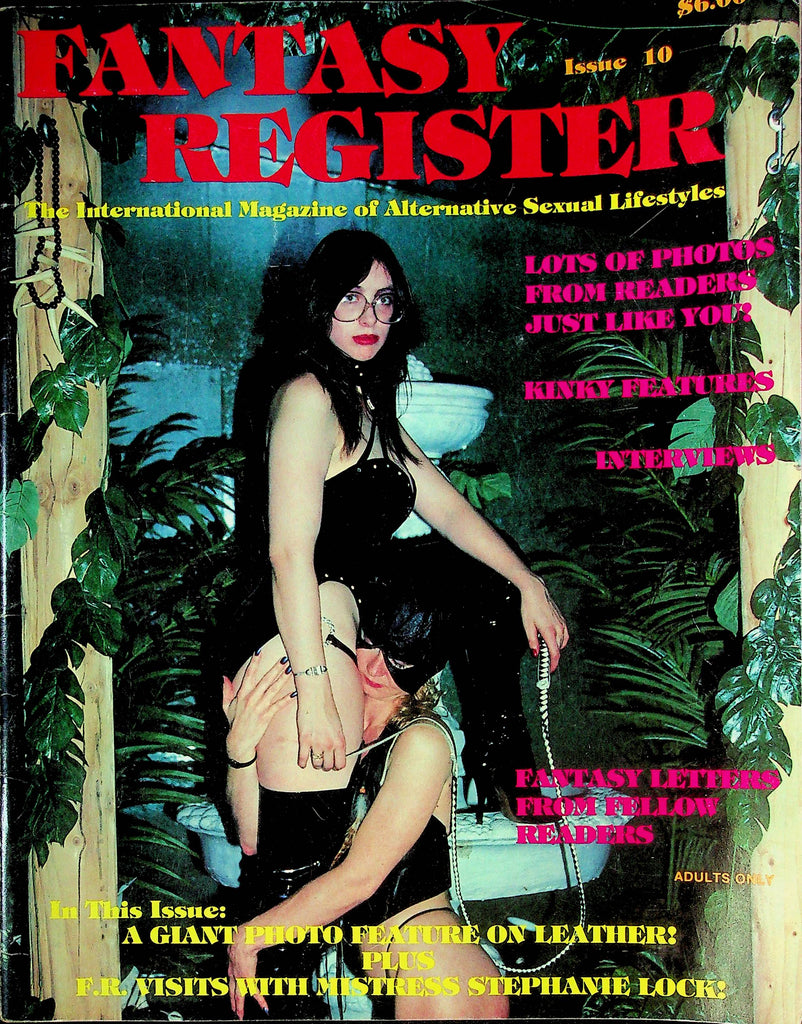 Fantasy Register BDSM Magazine Mistress Stephanie Lock Issue #10 1986 092524RP