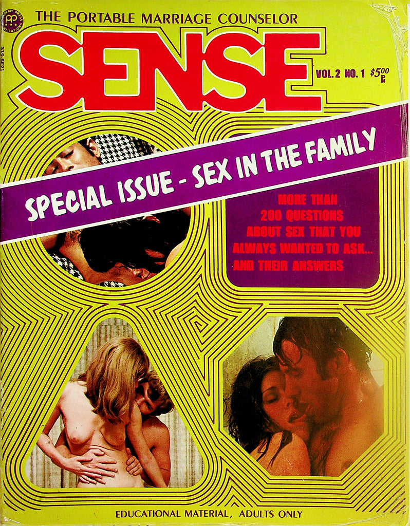 Sense Magazine  The Portable Marriage Counselor - Questions On Sex  vol.2 #1  1971   022124lm-p