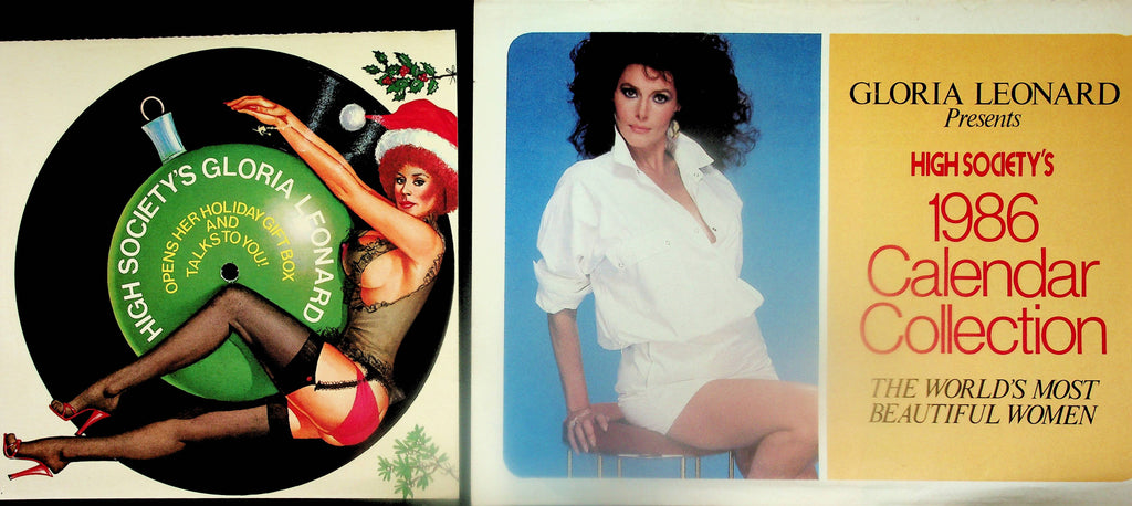 Gloria Leonard Presents High Society's 1986 Calendar Collection w/Free Record     110325lm-p