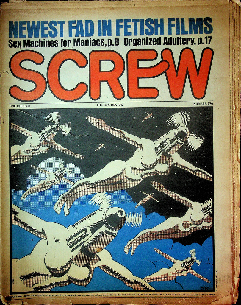Screw Men's Newspaper Newest Fad In Fetish Films No.370 April 5 1976 061124OSRP
