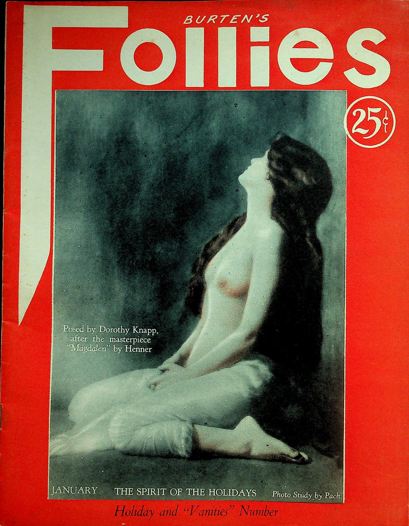 Burten's Follies Magazine  Dorthy Knapp Poses After The Masterpiece"Magdalen" January 1927    070826lmp-GSC