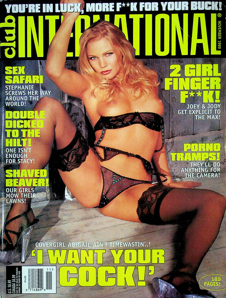 Club International Magazine Abigail & Stephanie November 1999 093024RP