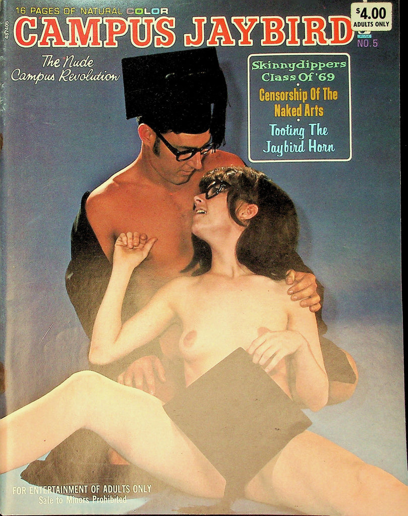 Campus Jaybird Magazine The Nude Campus Revolution-  Skinny Dippers Class/ Censorship Of The Naked Arts  #5 1969  070226lmp-GSC