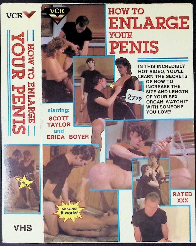 How to Enlarge Your Penis Scott Taylor, Erica Boyer Adult VHS VCR 032426AKVHS