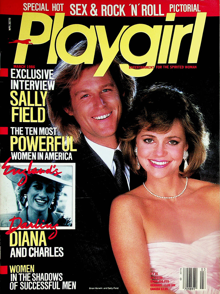 Playgirl Magazine  Sally Field / Princess Diana / Sex & Rock "N" Roll Pictorial  March 1986    102023lm-p