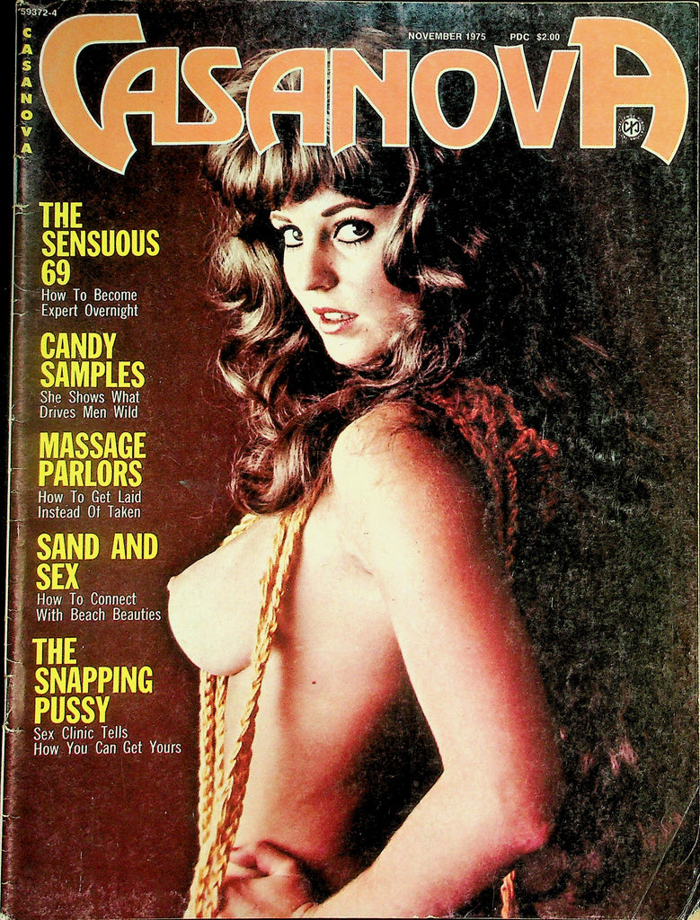 Casanova Vintage Magazine   Cover & Centerfold Lori Rivers / Candy Samples  November 1975    100726lmp-GSC