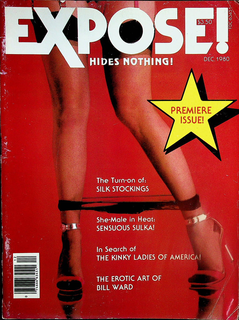 EXpose Magazine  She-Male Sensuous Sulka / Erotic Art Of Bill Ward  December 1980 Premier Issue!    021925lm-p2