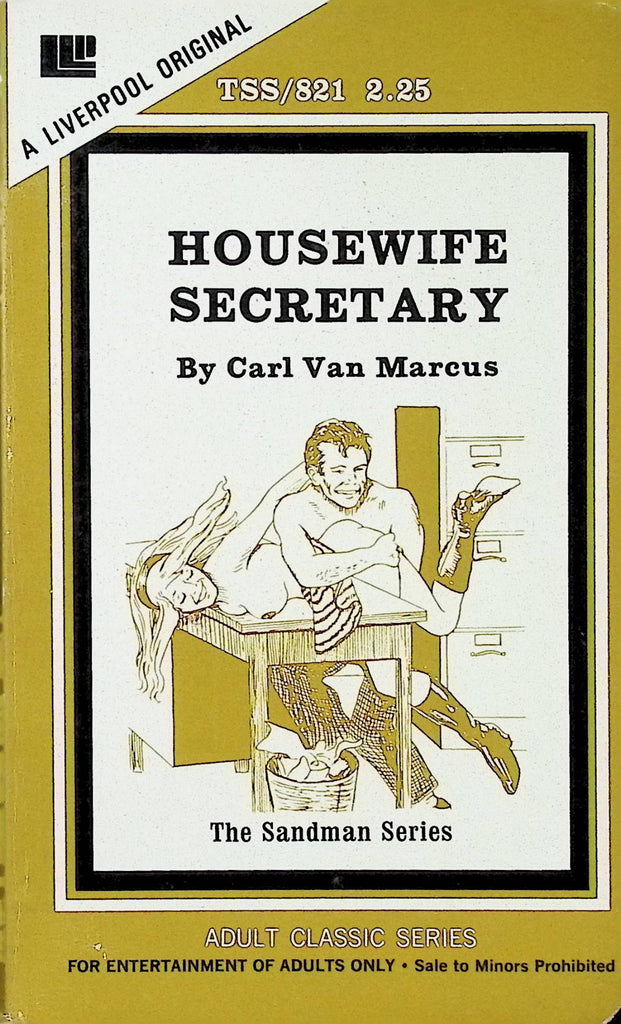 Housewife Secretary by Carl Van Marcus The Sandman Series TSS821 1975 Liverpool Library Press Adult Paperback Novel-091124AMP