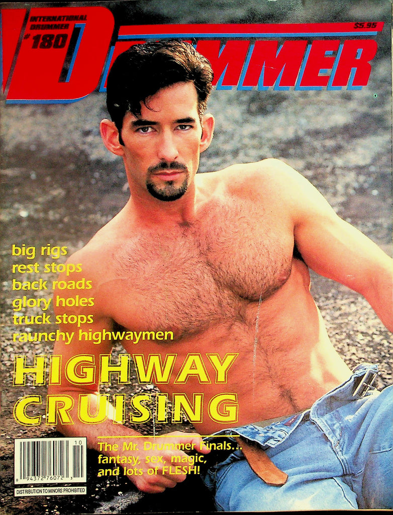 Drummer Gay Magazine   Cover Guy Cliff Parker  #180  1994      101626lmp-GSC