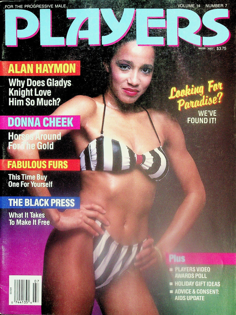 Players Magazine  Covergirl Bridget Johnson / Centerfold Girl Kamali  vol.14 #7 1987   111225lm-p