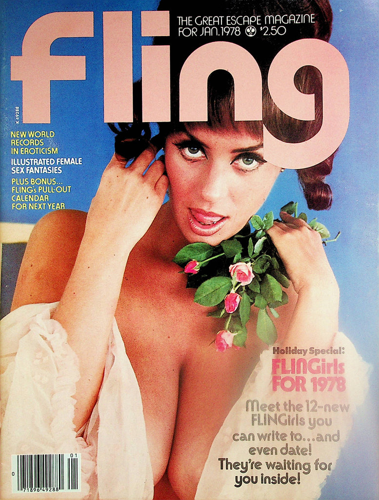 Fling Magazine  Mary Waters w/Calendar  January 1978   050624lm-p
